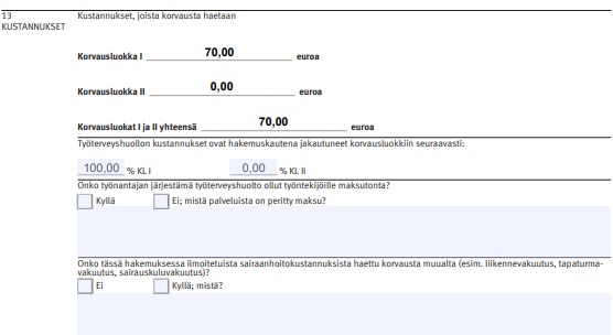 Tiedosto Työterveys Lomake kustannukset Ajas wiki ohjesivusto