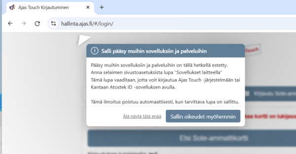 Chrome sovellukset laitteella estetty.png